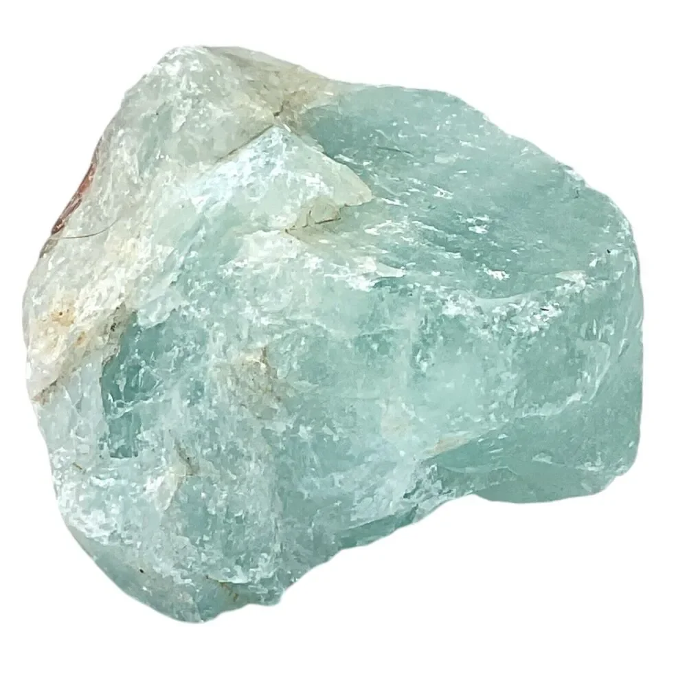 Pale Blue‎ Crackle Art Glass Cullet Glowing Manganese Slag Glass #4GX225
